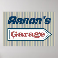 Personalized Garage Sign Art Poster Decoration