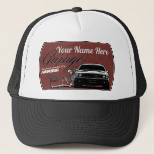 Personalized Garage Trucker Hat
