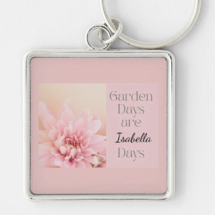 Personalized Garden Days, Gardening Hobby Gift Keychain