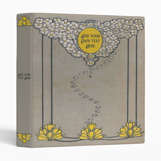 Personalized Garden in Spring Book 3-Ring Binder (Front/Spine)