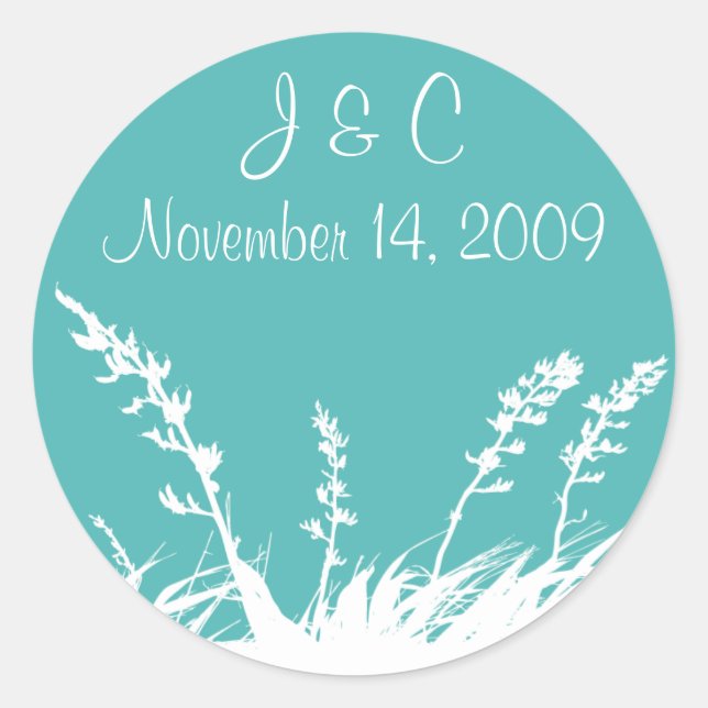 Personalized Garden Silhouette Envelope Seal (Front)