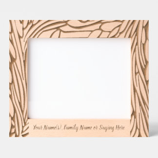 Personalized Garden Woodcut Etched Frames
