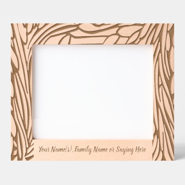 Personalized Garden Woodcut Etched Frames (Front)