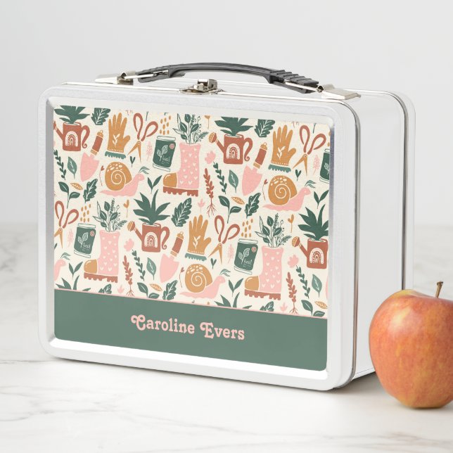 Personalized Gardener Gift Metal Lunch Box (In Situ)