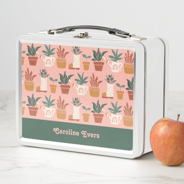 Personalized Gardener Gift Metal Lunch Box (In Situ)