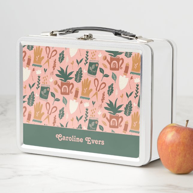 Personalized Gardener Gift Metal Lunch Box (In Situ)
