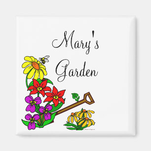 Personalized Gardener Saying Magnet