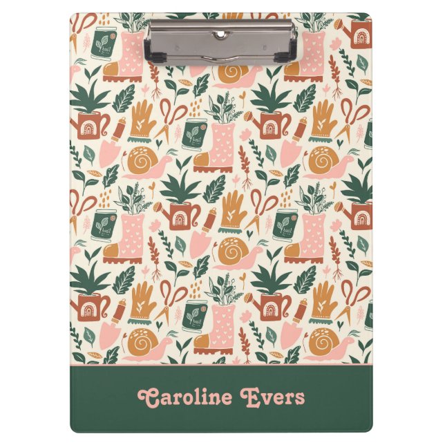 Personalized Gardening Clipboard (Front)