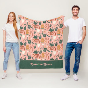 Personalized Gardening Fleece Blanket
