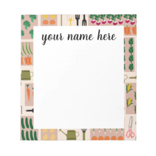 Personalized Gardening Notepad