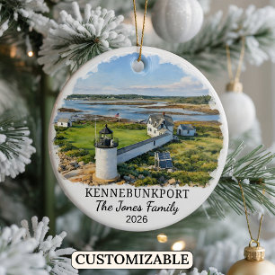 Personalized Gatlinburg Ornament, Custom Tennessee Ceramic Ornament