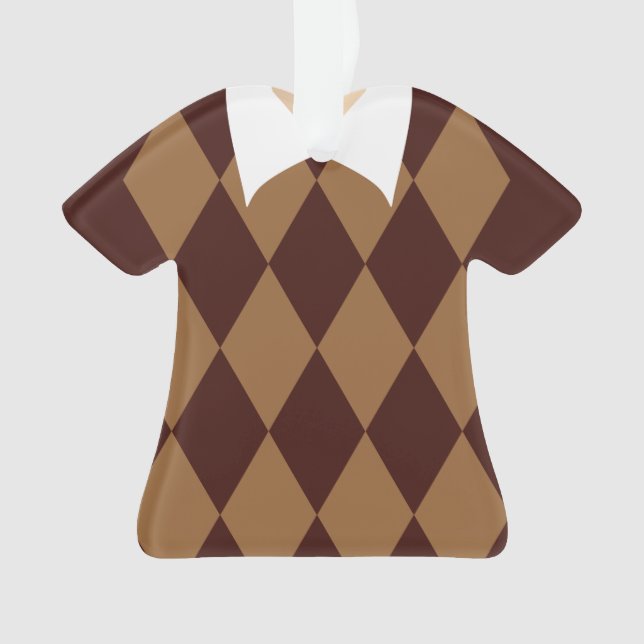 Personalized Geek Sweater Christmas Ornament (Front)