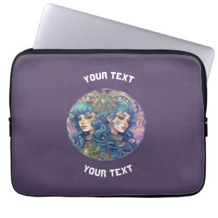 PERSONALIZED GEMINI ZODIAC SIGN LAPTOP SLEEVE