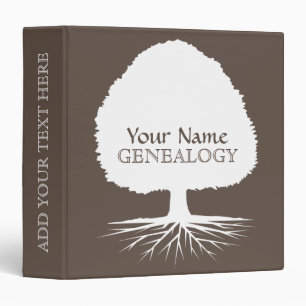 Personalized genealogy binder with family tree