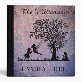 Personalized Genealogy Vintage Family Tree 3 Ring  Binder