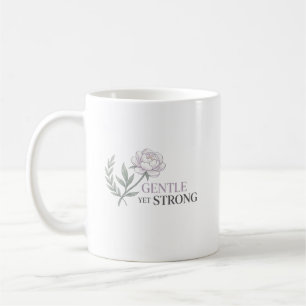 Personalized Gentle Yet Strong Nurse Botanical Coffee Mug