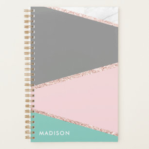 Personalized Geometric Colour Block Planner