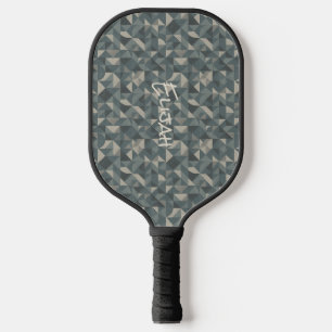 Personalized Geometric Design Pickleball Paddle