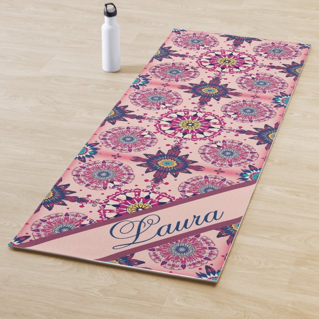 Personalized Geometric Design Yoga Mat (In Situ)