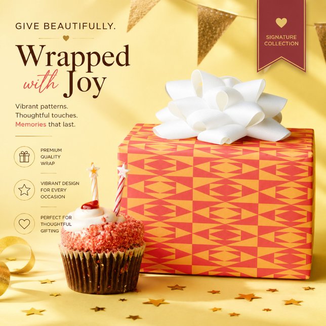 Personalized Geometric Gift Wrapping Paper (Creator Uploaded)
