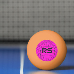 Personalized Geometric Globe Monogram Golf Balls