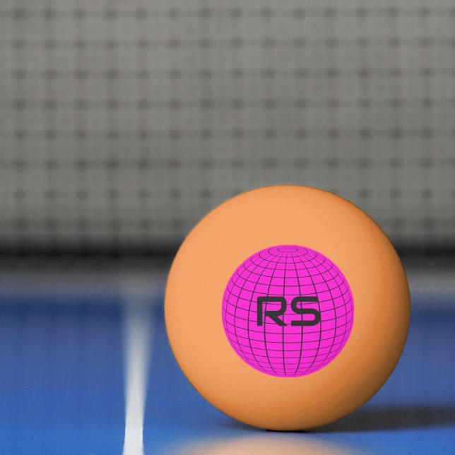 Personalized Geometric Globe Monogram Golf Balls (Net)