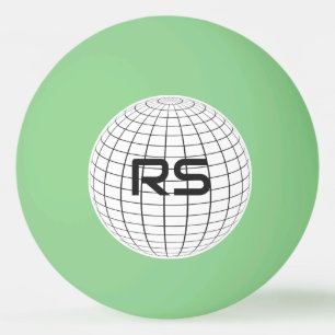 Personalized Geometric Globe Monogram Golf Balls