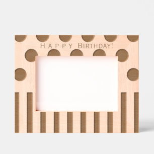 Personalized Geometric Inspired Birthday Etched Frames