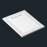 Personalized Geometric Notepad<br><div class="desc">Personalized geometric notepad</div>