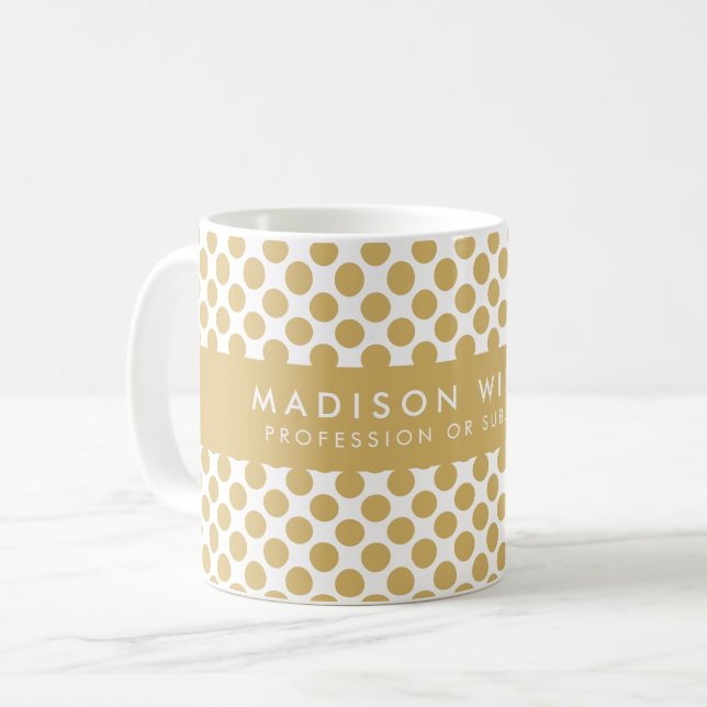 Personalized Geometric Pattern Mug (Front Left)