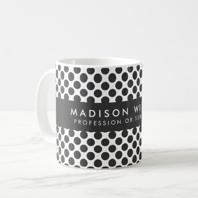 Personalized Geometric Pattern Mug (Front Left)