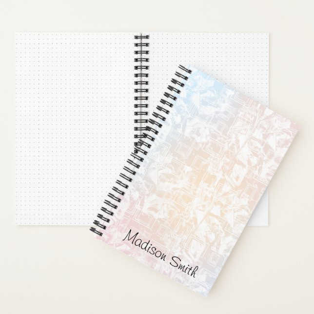 Personalized Geometric Pattern Notebook (Inside)