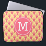 Personalized Geometric Pink Blush Monogram Laptop Sleeve<br><div class="desc">This stylish monogrammed laptop sleeve features a unique geometric pattern in shades of blush pink. Personalize it by replacing the placeholder text. For more options such as to change the font and it's size click the "Customize it" button. *Please note that the Zazzle Watermark that appears in the zoom preview...</div>