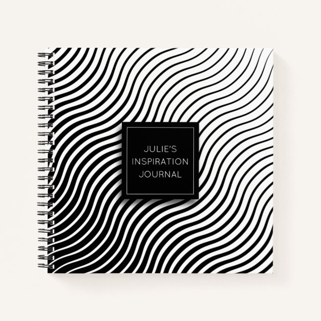 Personalized Geometric Waves Journal (Front)