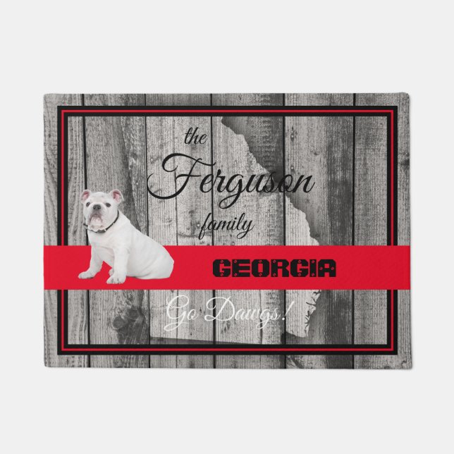 Personalized Georgia Door Mat (Front)