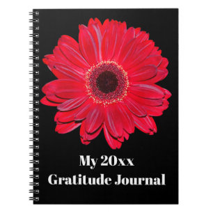 Personalized Gerbera Daisy Journal Notebook