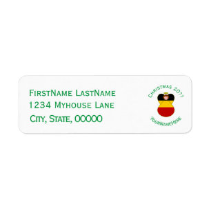 Personalized German Angel Christmas Flag