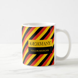 Personalized  German Flag Coffee Mug