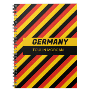 Personalized  German Flag Notebook