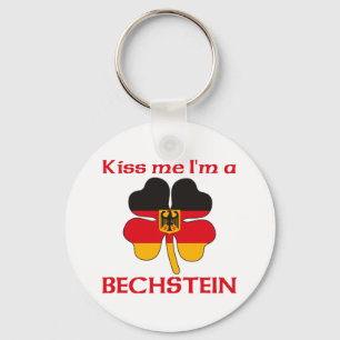 Personalized German Kiss Me I'm Bechstein Keychain