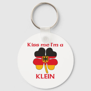 Personalized German Kiss Me I'm Klein Keychain