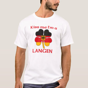 Personalized German Kiss Me I'm Langen T-Shirt