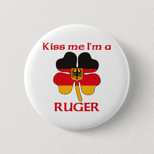 Personalized German Kiss Me I'm Ruger 2 Inch Round Button