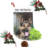 Personalized German Shepherd Dog Photo, Dog Name
