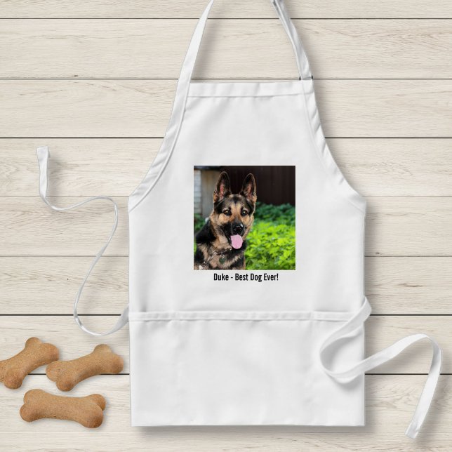 Personalized German Shepherd Dog Photo, Dog Name Standard Apron (Creator Uploaded)