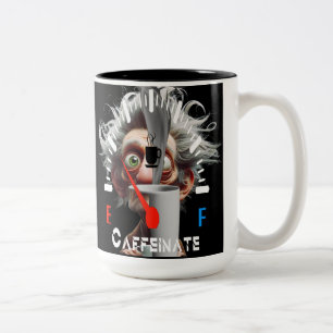 Personalized Get Caffeinated Two-Tone Coffee Mug