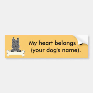 Personalized Giant Schnauzer Bumper Sticker