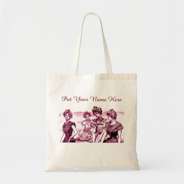 Personalized Gibson Girl Tote Bag (Front)