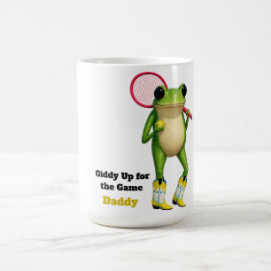 Personalized Giddy Up For The Game Daddy   Quirky  Coffee Mug