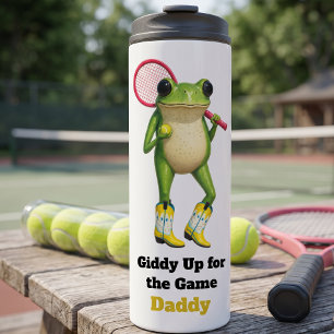 Personalized Giddy Up For The Game Daddy   Quirky  Thermal Tumbler